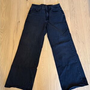 Good American Dark Blue Flare Jeans
